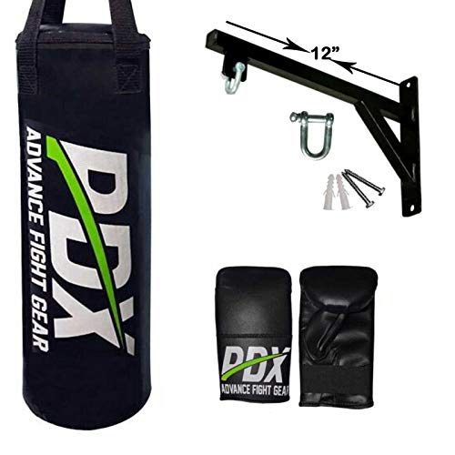 PDX Heavy Duty Punch Bag Muurbeugel Inclusief een D-Shackle Swivel bevestiging en alle benodigde bevestigingen, Houd tot 60KG Gewicht van Ponsen Bag Mount Hangende Holding Stand Haak