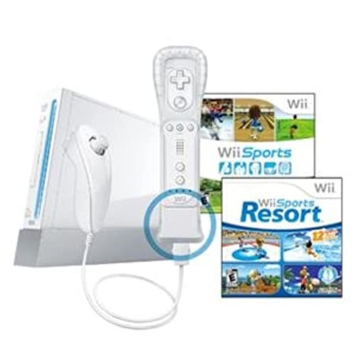 Wii Console- White (Videogame Hardware) (Renewed)