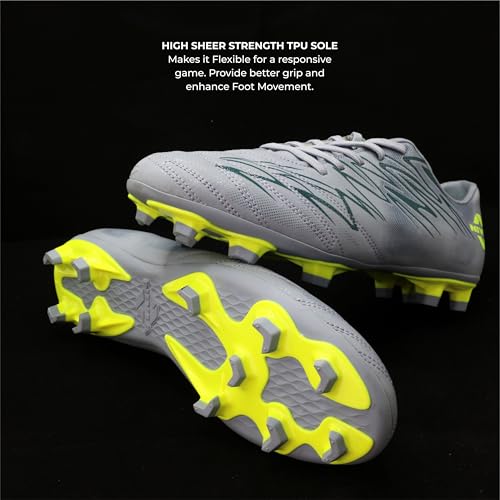 Image of Nivia Encounter 11.0 Football Stud for Mens, TPU Sole with PVC Synthetic Leather Upper for Hard and Grassy Surfaces