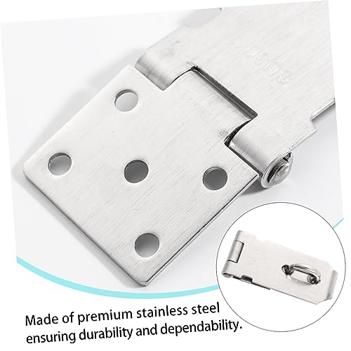 Image of DOITOOL 3pcs Thickened Stainless Steel Padlock Hasp Latch for Clasp Installation Easy to Install Accessories for Use