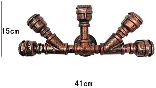 Aplique de pared steampunk para pasillos oscuros con luz LED de bajo consumo 6