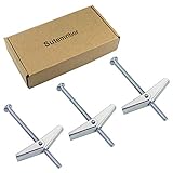 Sutemribor 3/16X3-Inch Toggle Bolt and Wing Nut for Hanging Heavy Items on Drywall, 50 Pack