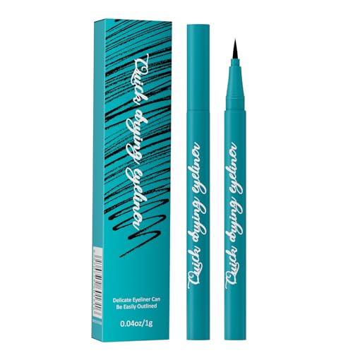 Delineador líquido a prueba de agua, Delineador de ojos de secado rápido, Punta fina de 0,01 mm, lapiz de ojos negro ultrafino, maquillaje natural