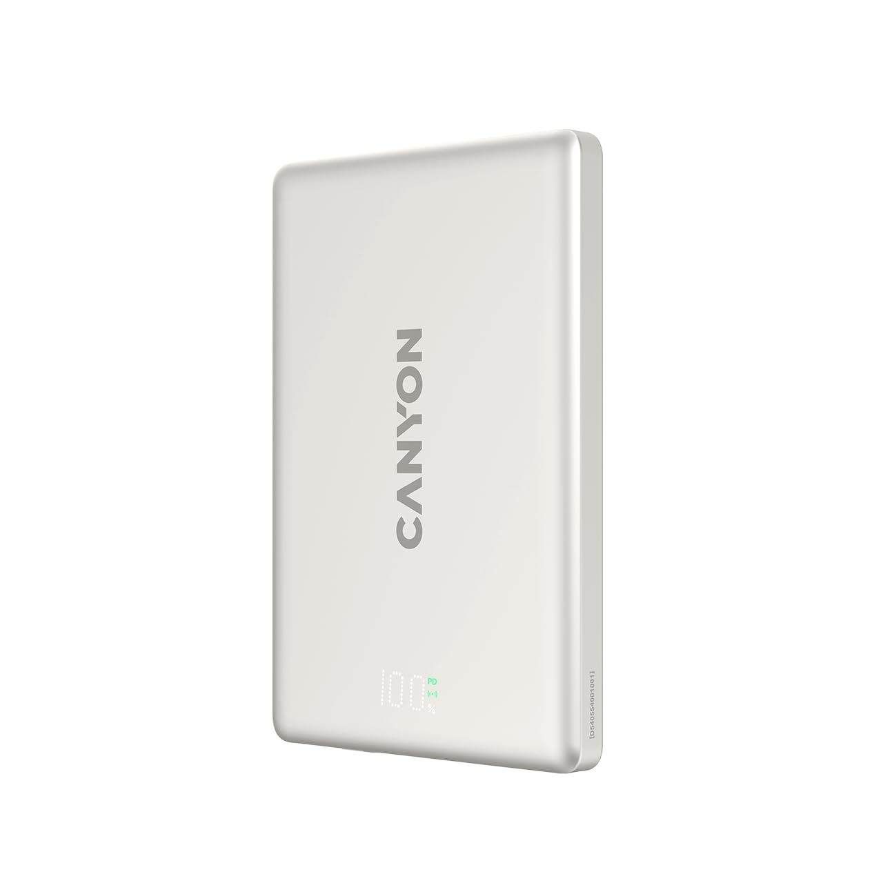 CANYON OnPower 500 Batterie externe magnétique 5000 mAh, PD 20 W USB-C, charge sans fil 10 W, compatible MagSafe, aluminium ultra fin, gris étoile