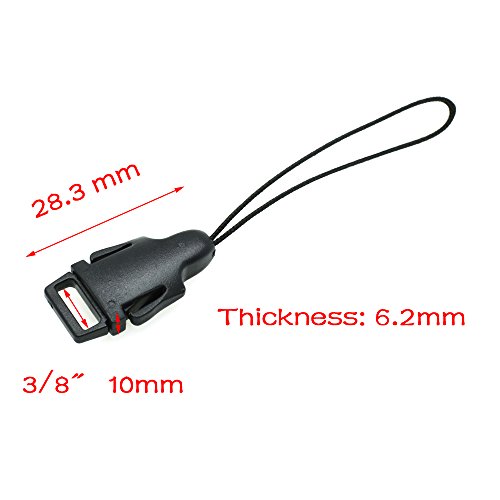 5Pcs Detachable Buckle For Lanyard Worker Tag Id Card Holder Lanyard Accessories (Webbing Size 10Mm) #TOP1