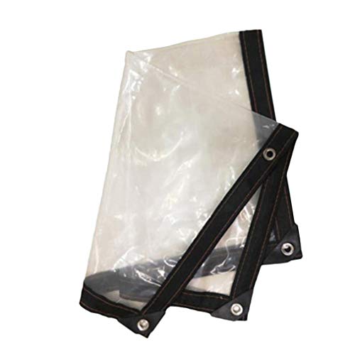 Kofferraum Tarps Tarpaulin, Transparent Plastic Tarpaulin 5Mils Reinforced Edge Rain Awning for Car Trailers 120G / M2,4x4m