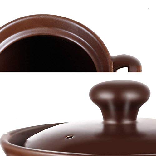 Casserole en argile 5L nutriments préservés et antiadhésive marron - 5