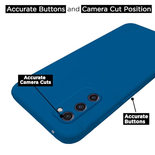 Image of Pikkme Samsung Galaxy S20 FE / S20 FE 5G Back Cover Soft Matte Liquid Silicone TPU | Camera Protection | Shockproof Slim Back Case for Samsung Galaxy S20 FE / S20 FE 5G (Blue)