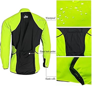 HOMTOL Fietskleding voor heren, winter, wielersportjack voor heren, lange set, fietspak, fietskleding, jas, mouwen, fleece, ademend lange broek gevoerd met 3D-gel, Blauw, M