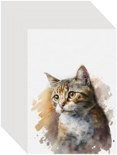 Watercolor Paper 100-Pack 5"x7" – 140lb Cold Press 300gsm view 7