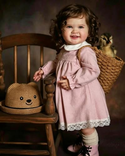 RXDOLL Duży rozmiar Reborn Baby Dolls Girl, 71 cm stojący maluch Reborn Doll, Realistyczne lalki noworodka, miękka tkanina winylowa, ciało realistyczne niemowlęta, lalka zabawka dla dzieci w wieku od