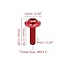 uxcell 40pcs M6 X 20mm Red Aluminum Alloy Motorcycle Hex Socket Head Bolts Bumper Screws Universal Replacement