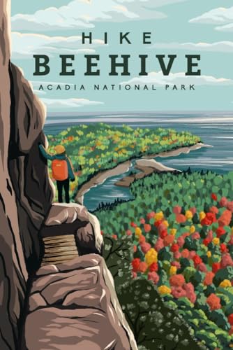 Beehive Trail Acadia National Park Puzzle – Hand Drawn Hiking Illustration, 1000 Piece Jigsaw...