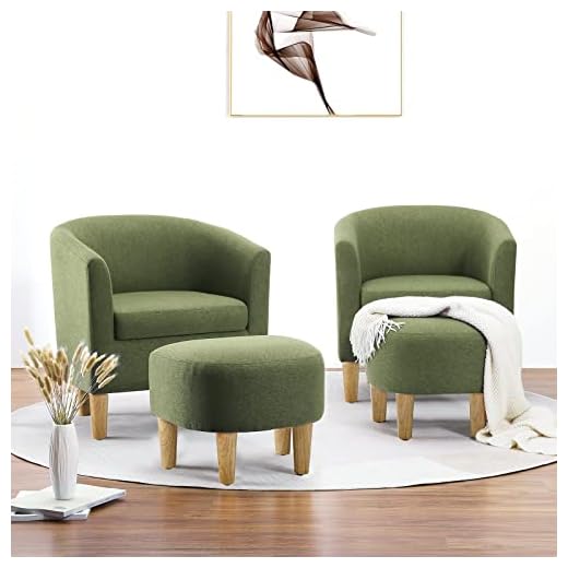 DAZONE Accent Chair Set of 2 Mid Century Modern Chair