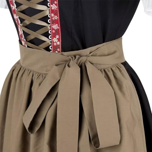 Grebrafan Oktoberfest Costume Women German Dirndl Dress October Festival Outfits Medium - Thumbnail 6