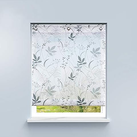 HongYa Estor sin agujeros, voile, cortina transparente con ganchos Cover