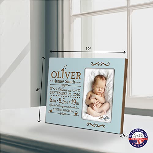 Lifesong Milestones DS580BE New Baby Birth Announcement Picture Frame Personalized Baby Picture Frames For Newborn Nursery Wall Décor Baby Room Décor Modern Nursery Décor Baby Boy Picture Frames thumb #3