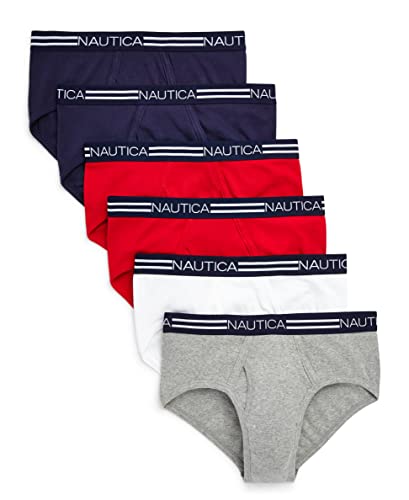 Nautica Men's 6 Pack Classic Cotton Fly Front Briefs - image 3