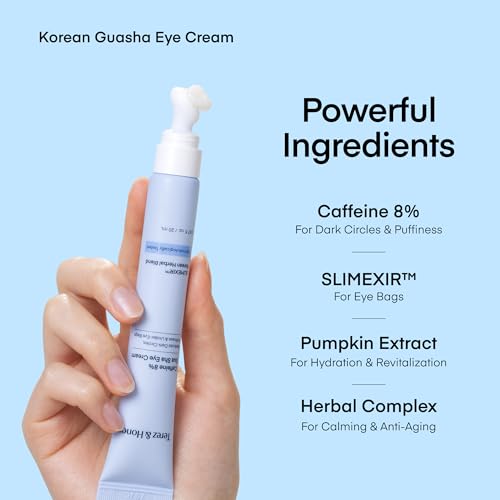 Image of TEREZ & HONOR Under Eye Patches for Dark Circles with 8% Caffeine Eye Cream - Eye Care 2 Step Kit, Dermatologist Tested Korean Skincare Formula, 60 Pcs + 20mL
