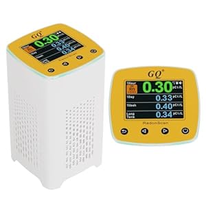 GQ Radon Detector New V2.0 Radonscan Home Radon Monitor Alpha Radiative Gas Radiation USA Product Large Color Display Short and Long Term continuously Monitor Accurate Fast Sensitive Data Saving