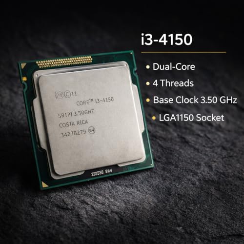 Image of Core i3 4th Generation Processor (4130 /4150 /4170) Up to 3.70GHz | 2 Cores 4 Threads | 3MB Cache | LGA 1150 Socket | HD Graphics 4400 | DDR3 Support | CPU Cooling Fan Included