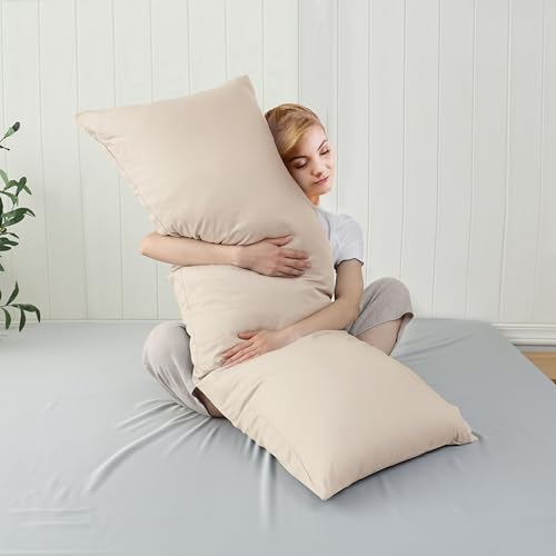 100% Cotton Zippered Body Pillow Protectors (20" 54") 1 Pack by Shunjie.Home - Used condition - Image 2