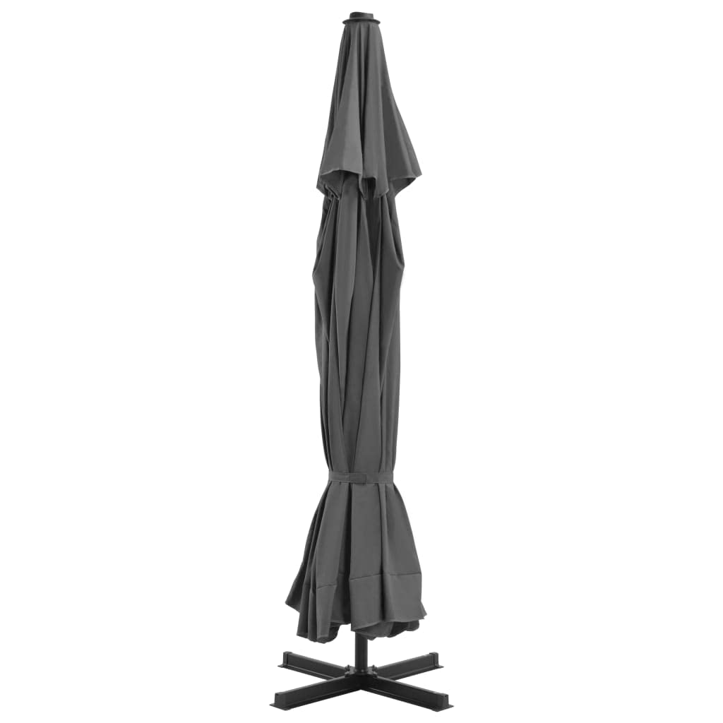 vidaXL Sonnenschirm 500cm Anthrazit Ampelschirm Marktschirm Gartenschirm