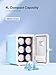 Reemix Mini Fridge, 4L/6 Cans Retro Portable Cooler For 120V Home & 12V DC Car Use, Skincare Fridge for Bedroom, Car, Office, Dorm (Aqua)