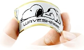 Waveshare 2.13inch Flexible E-Ink Raw Display without PCB 212x104 Black/white Dual-color E-paper SPI Interface Supports Partial Refresh for Raspberry Pi/Arduino/STM32