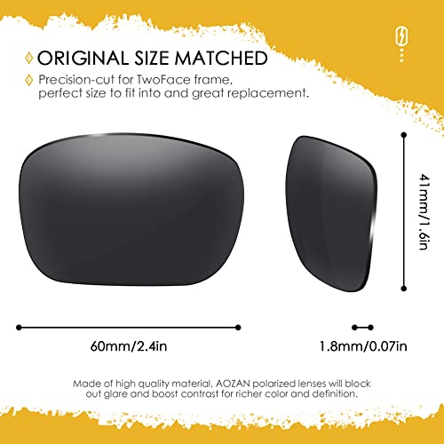 Image of ANSI Z87.1 Replacement Lenses For Oakley TwoFace OO9189 Sunglasses