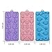 Webake Candy Molds Silicone Mermaid Tail Mold, Unicorn Chocolate Fondant Molds for Cupcake Decorations, Resin Crayon Including Mermaid Tail, Seahorse, Rainbow, Air Balloon, Pack of 3