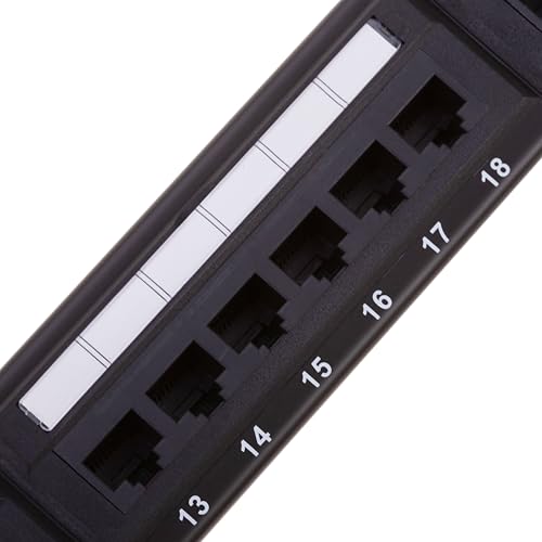 Patch panel 24 x RJ45 UTP cat.6 para distribución centralizada de red 1Gb 6