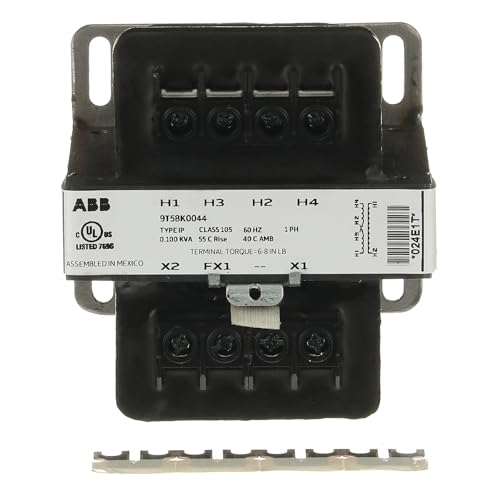 ABB 9T58K0044 Low Voltage Dry Type Transformer &bull; 1C, 0.1 kVA, 240x480-120, 55C, C&C, TB, IP...