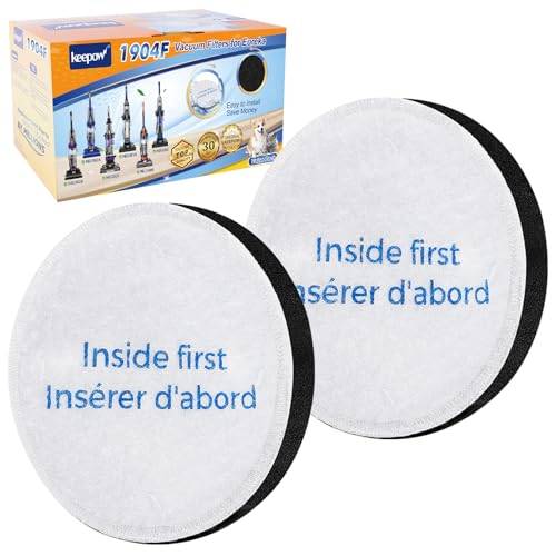 KEEPOW Vacuum Filter Replacement Compatible With Eureka Powerspeed NEU180 NEU180C NEU182A NEU182B NEU12CT NEU186 NEU188 NEU188A NEU190 NEU192A, E10s, E20 Plus, Part #E0202, 2 Pack -  KP001316