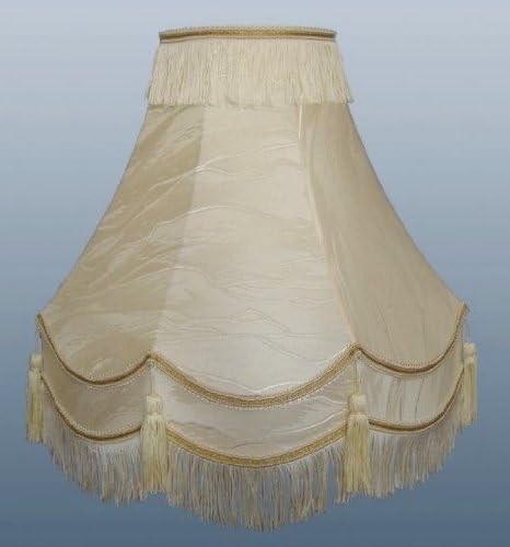 14" Cream/Ivory Iceberg Double Scallop Tassel LAMPSHADE by crazyshop