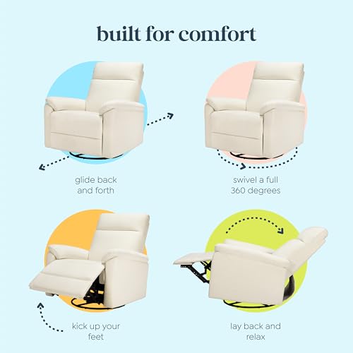 image for Davinci Suzy Glider Recliner Nursery Chair - Versatile Glider Rocking 
