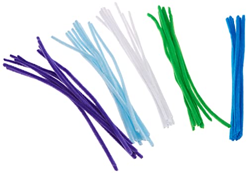 Pfeifenreiniger Glorex 6 3800 661 – Biegeplüsch, Chenilledraht, 100 Stück