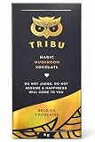 TRIBU Night Magic Mushrroms Chocolate bar – Mushroom Blend with Reishi, L-Theanine, Magnesium & Lion’s Mane | Relaxation & Evening Ritual | Premium Dark Chocolate | 30 Servings
