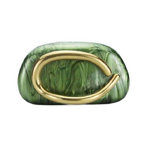 Image of Women Acrylic Clutch Box Metal Handle Evening Bag Trendy Ladies Shoulder Crossbody Purse for Wedding Party Causal