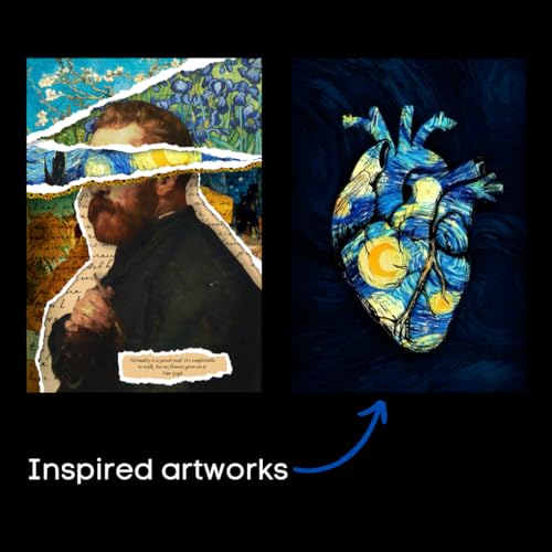 Image of auraposter Van Gogh Paintings Posters (Set of 40) | Mini Posters (15 x 10 cm) Including Starry Night | Famous And Unseen Artworks | Glue Dots Tape Included