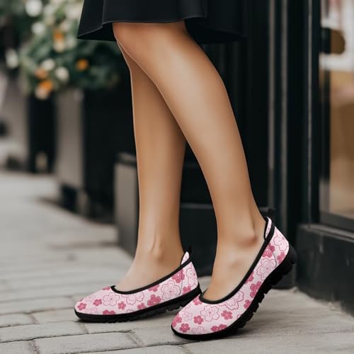Image of Walking Shoes Women Breathe Mesh Slip On Sneakers Women Comfortable Lightweight