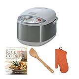 Zojirushi NS-YAC18 Umami Micom 10-Cup (Uncooked) Rice Cooker and Warmer, Pearl White Includes...