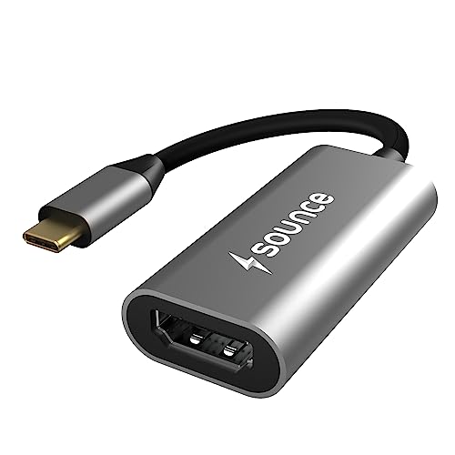 Image of Sounce Type C to HDMI Adapter, Type C to 4K Adapter (Thunderbolt 4 Compatible) with Video Audio Output for MacBook pro laptops, Compatible with All Smartphones and Tablet (Grey)