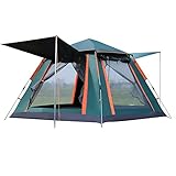 Camiraft Camping Zelt,Automatisches Sofortzelt 3-4 Personen Pop Up Zelt,Kuppelzelte Wasserdicht Sonnenschutz Backpacking Wurfzelte Schnell Set-up für Camping,Geeignet für Camping,Trekking