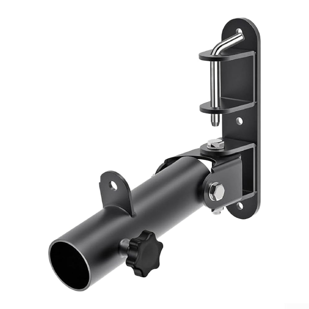 Soporte de pared giratorio de 360 grados para barras estándar de 50 mm, estante de almacenamiento de acero resistente con puntos de anclaje seguros