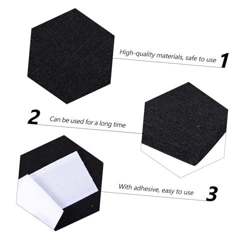5PCS Paneles acústicos de fieltro para insonorización para estudio en casa KTV y salas de música. Alta densidad para absorción de ruido y decoración de paredes miniatura 3