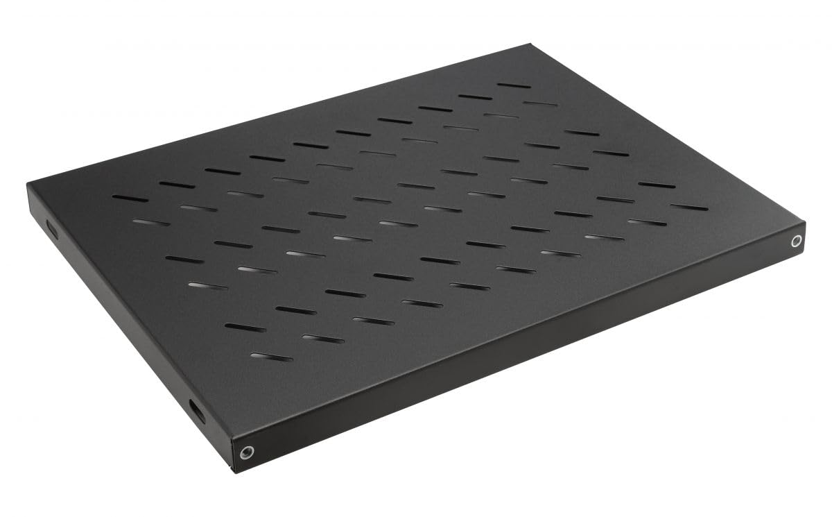 Equip Mensola variabile 19", 1U, 350 mm, Nero