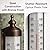 Adjustable Angle 10 Inch Garden Tube Thermometer (Bronze)