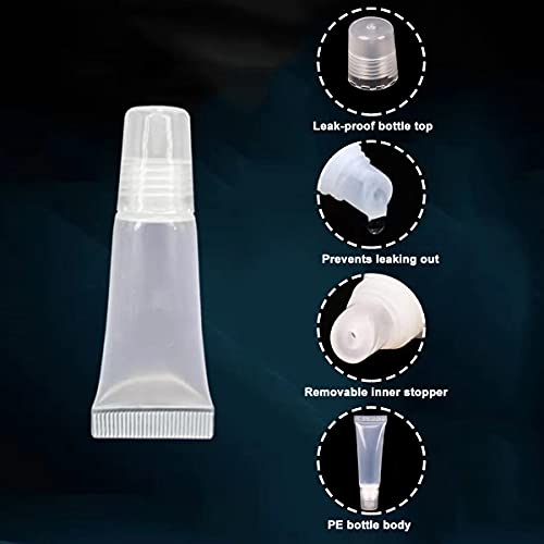 Ewanda Store 5Ml 20 Pcs Empty Lip Gloss Balm Tubes Soft Tubes Cute Squeeze Tubes Cosmetic Mini Containers For Diy Lip Gloss #TOP2