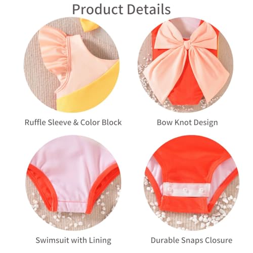 Toddler Girl Baby Ruffles Mermaid Fish Scale Swimsuit One Piece Swimwear Bathing Sunsuit4